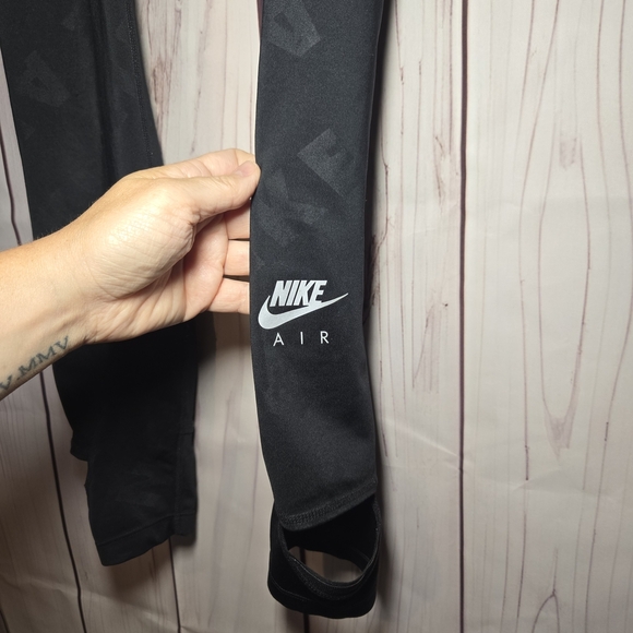 Nike High Waist Dri-FIT Black Leggings With Drawstrings Womens Small - Picture 3 of 8